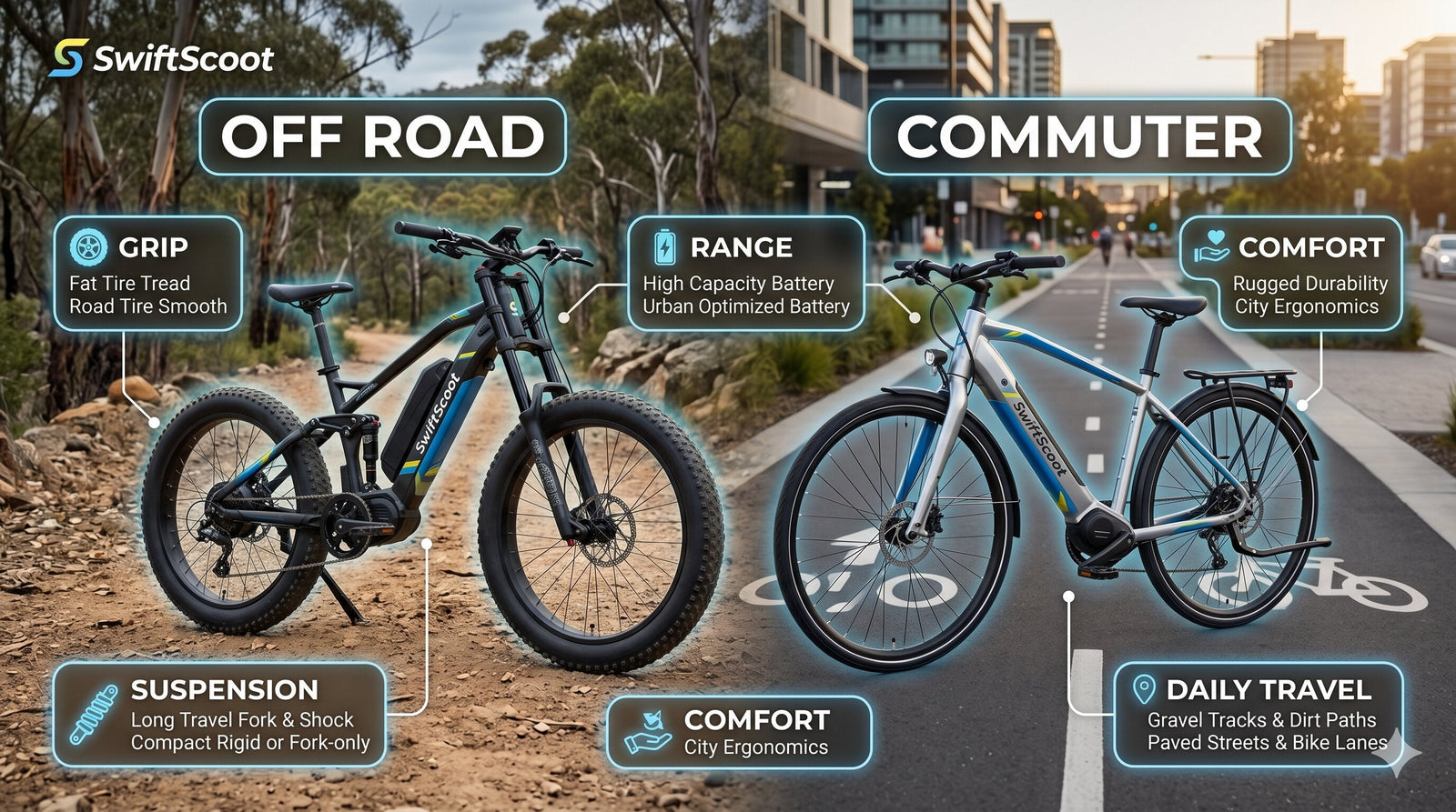Off Road vs Commuter Electric Bike: Which Should You Buy?