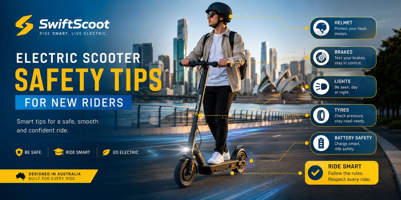 Electric Scooter Safety Tips for New Riders | SwiftScoot