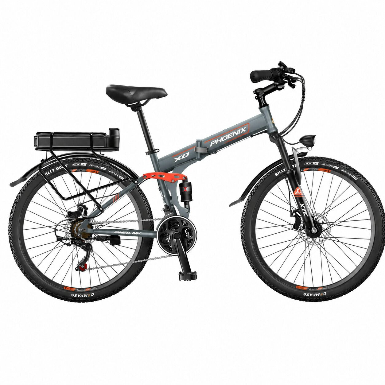 Hats Tree TDE105Z 400W 48V 20Ah 26-inch electric bike with rear lithium battery and disc brakes