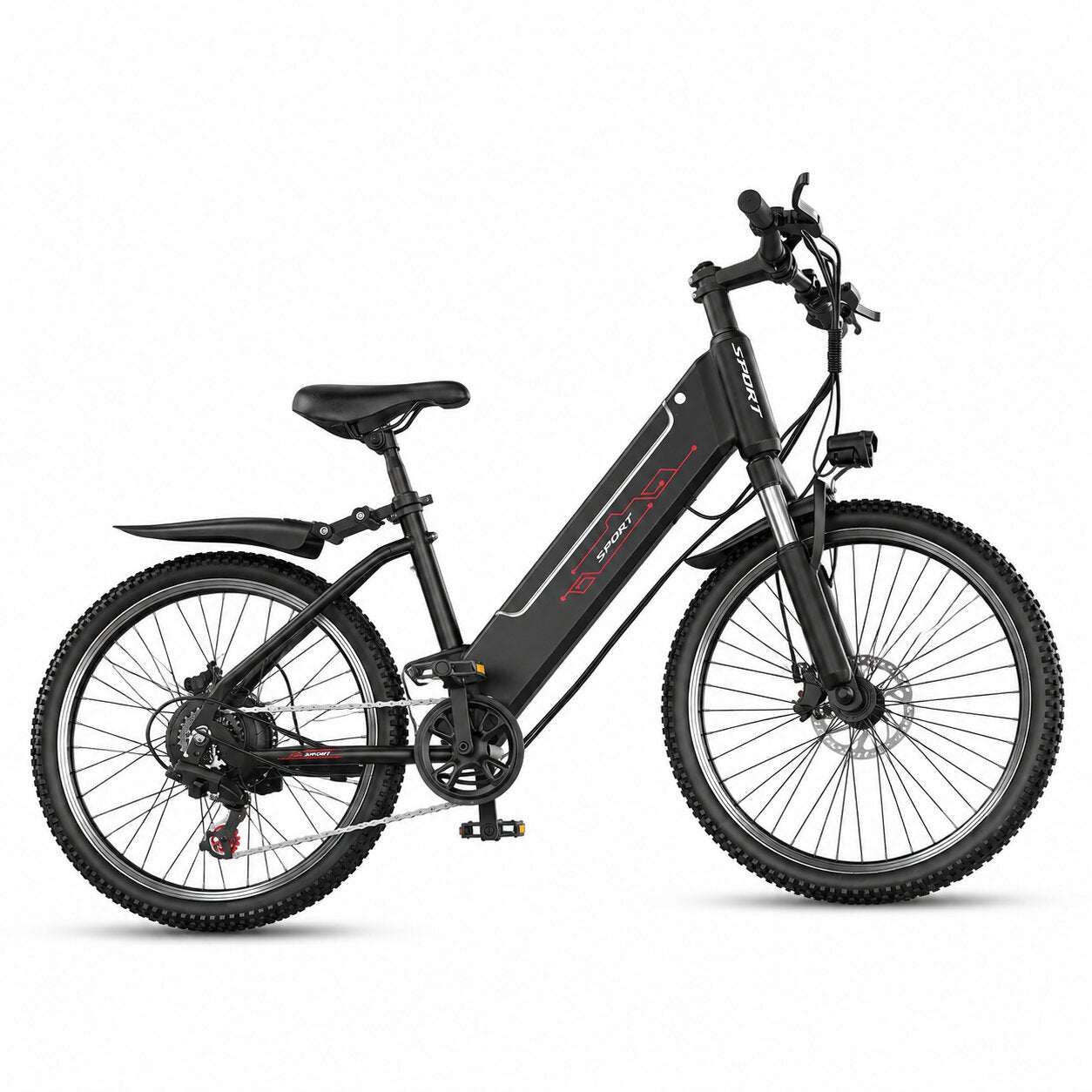YIDI D1 500W 48V 10Ah 26-inch adult electric bike with rear hub motor and disc brakes
